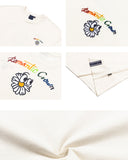 ロマンティッククラウン(ROMANTIC CROWN)   FLOWER FACE LOGO TEE_OATMEAL