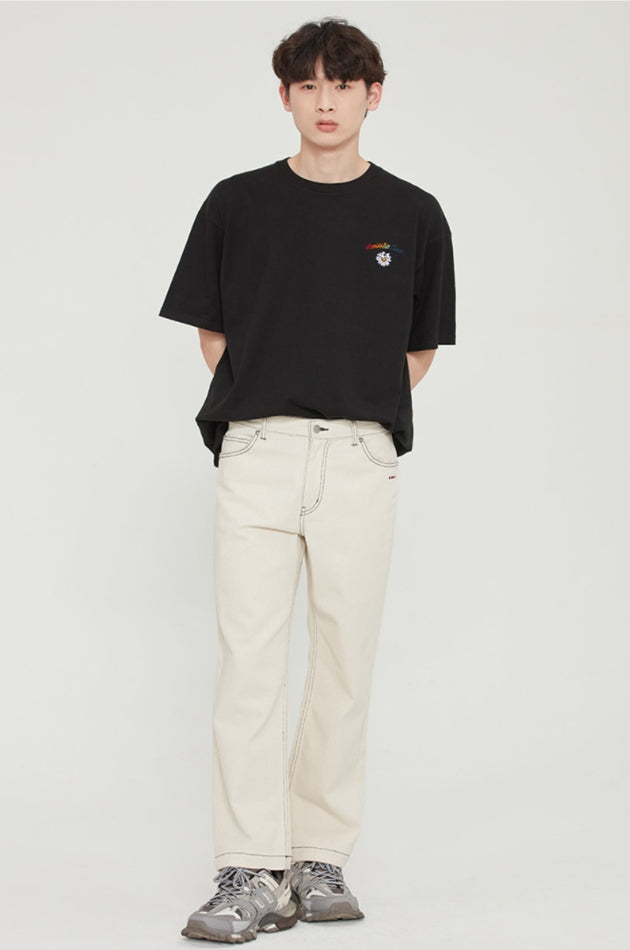 ロマンティッククラウン(ROMANTIC CROWN)   FLOWER FACE LOGO TEE_BLACK