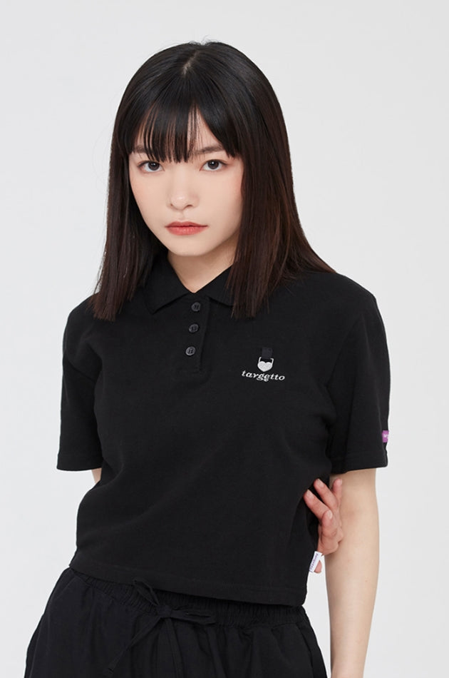 TARGETTO(ターゲット) HEART RING PIQUE SHIRT_BLACK