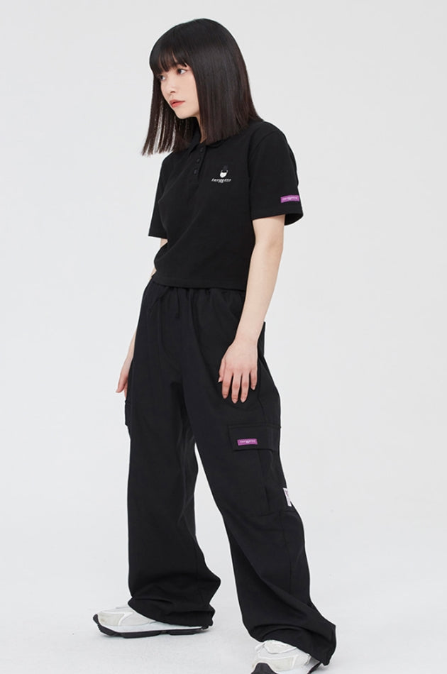 TARGETTO(ターゲット) HEART RING PIQUE SHIRT_BLACK