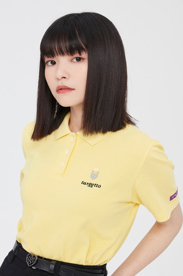 TARGETTO(ターゲット) HEART RING PIQUE SHIRT_LIGHT YELLOW