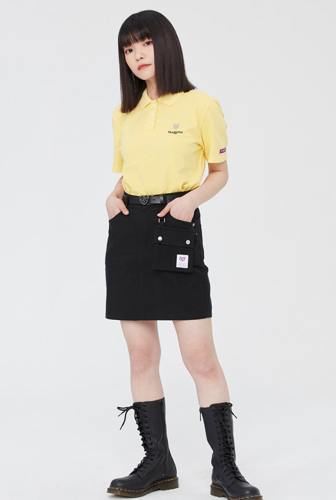 TARGETTO(ターゲット) HEART RING PIQUE SHIRT_LIGHT YELLOW