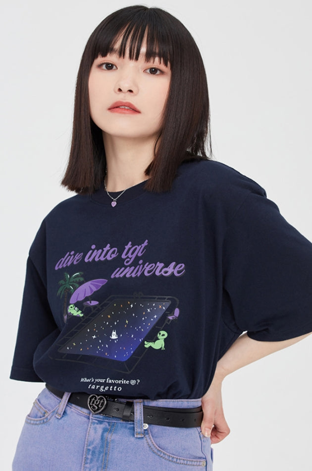 TARGETTO(ターゲット) UNIVERSE POOL TEE SHIRT_NAVY