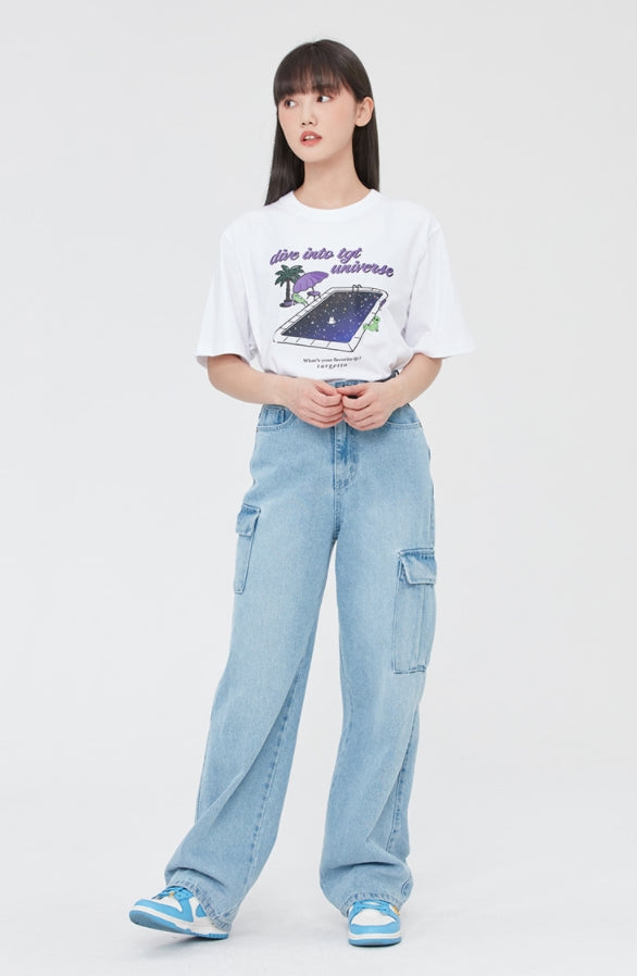 TARGETTO(ターゲット) UNIVERSE POOL TEE SHIRT_WHITE