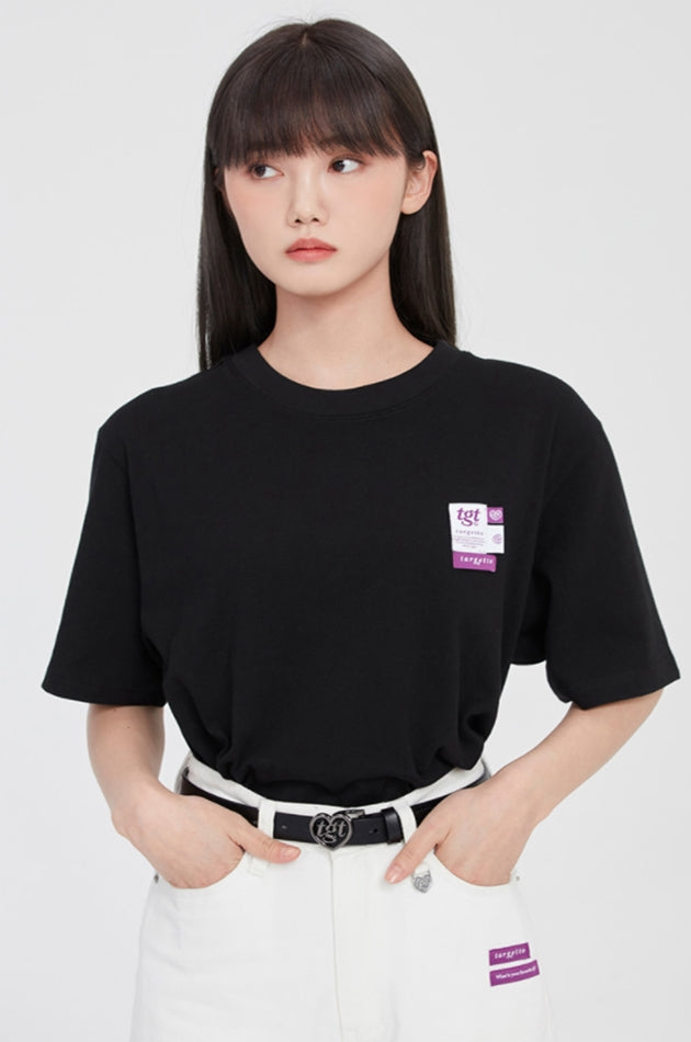 TARGETTO(ターゲット) LABEL LOGO TEE SHIRT_BLACK