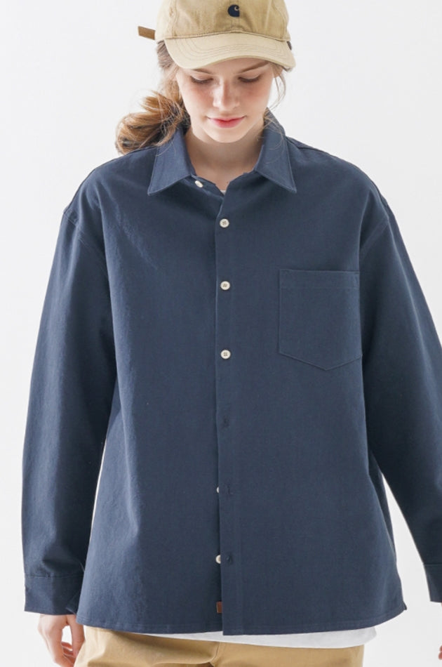 ダブルユーブイプロジェクト(WV PROJECT) Green day Shirt Navy KMLS7472