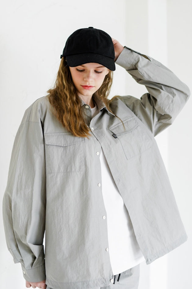 ダブルユーブイプロジェクト(WV PROJECT) Daintry String Shirt Gray KMLS7479