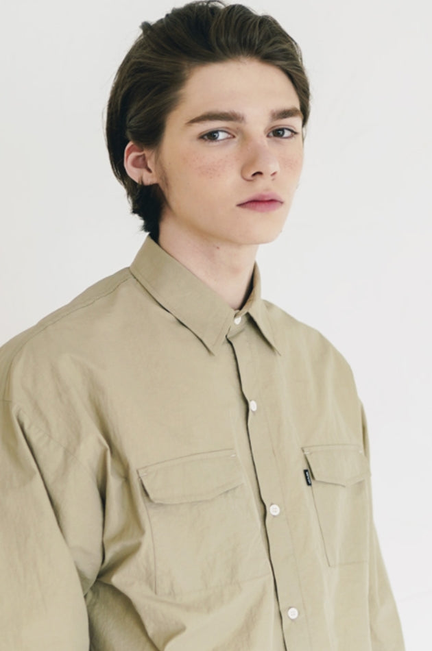 ダブルユーブイプロジェクト(WV PROJECT) Daintry String Shirt Beige KMLS7479