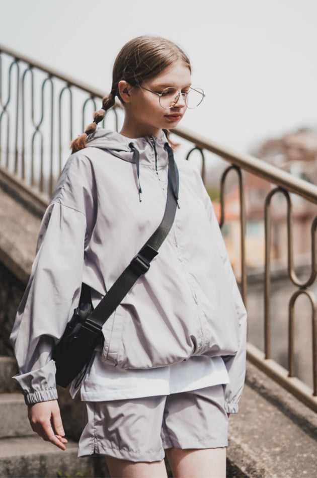 ダブルユーブイプロジェクト(WV PROJECT) Picnic Light Hood Jacket Gray KMOT7475