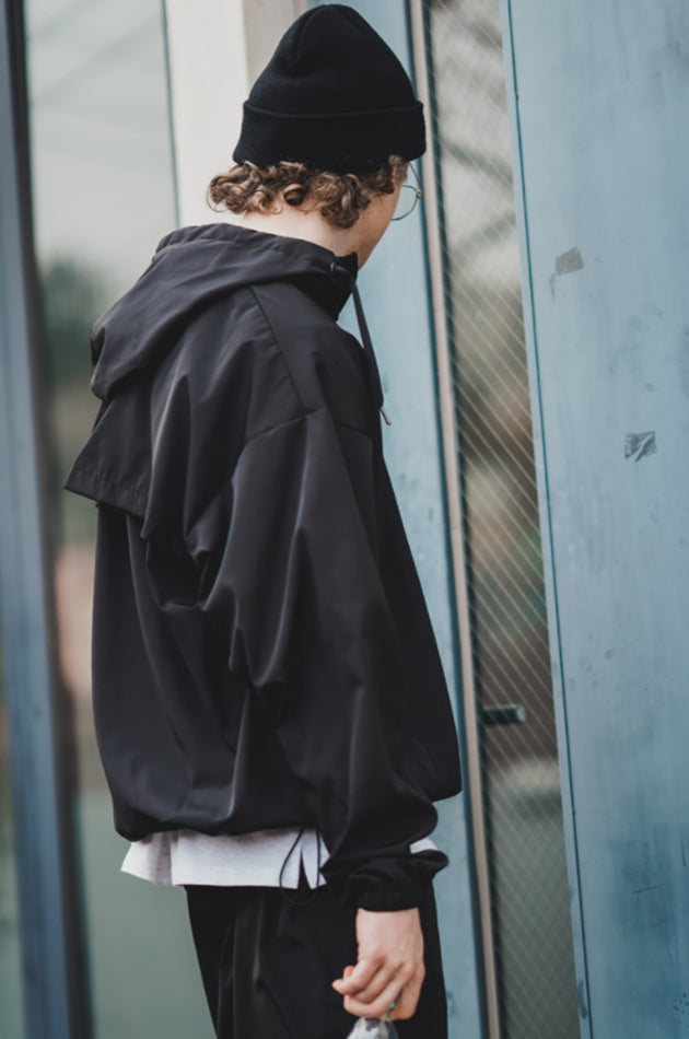 ダブルユーブイプロジェクト(WV PROJECT) Picnic Light Hood Jacket Black KMOT7475