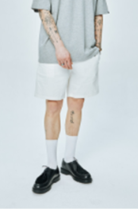 セイントペイン(SAINTPAIN)  SP FIELD SHORT PANTS-IVORY