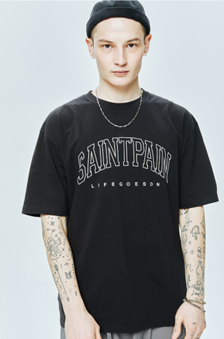 セイントペイン(SAINTPAIN)  SP ARCH LOGO T-BLACK