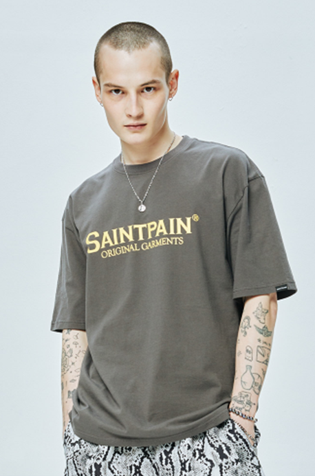 セイントペイン(SAINTPAIN)  SP ORIGINAL LOGO T-CHARCOAL