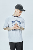 セイントペイン(SAINTPAIN)  SP UNIVERSITY LOGO T-ASH MELANGE