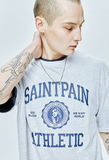 セイントペイン(SAINTPAIN)  SP UNIVERSITY LOGO T-ASH MELANGE