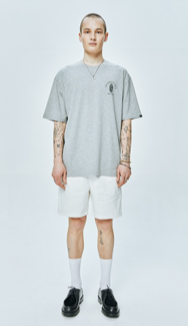 セイントペイン(SAINTPAIN)  SP GOD BLESS ALL T-MELANGE GRAY