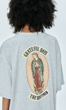 セイントペイン(SAINTPAIN) SP OUR LADY OF GUADALUPE T- MELANGE GRAY