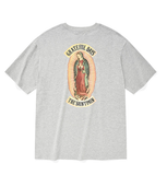 セイントペイン(SAINTPAIN) SP OUR LADY OF GUADALUPE T- MELANGE GRAY