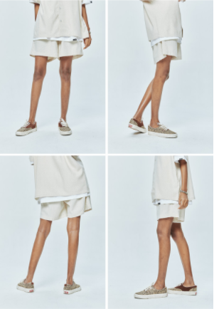 セイントペイン(SAINTPAIN) SP BASIC LINEN SHORT PANTS-BEIGE