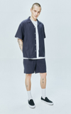 セイントペイン(SAINTPAIN) SP BASIC LINEN SHORT PANTS-NAVY