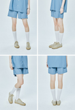 セイントペイン(SAINTPAIN) SP BASIC LINEN SHORT PANTS-BLUE