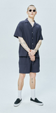 セイントペイン(SAINTPAIN) SP LOOSE FIT LINEN SHIRTS-NAVY