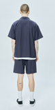 セイントペイン(SAINTPAIN) SP LOOSE FIT LINEN SHIRTS-NAVY