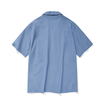 セイントペイン(SAINTPAIN) SP LOOSE FIT LINEN SHIRTS-BLUE