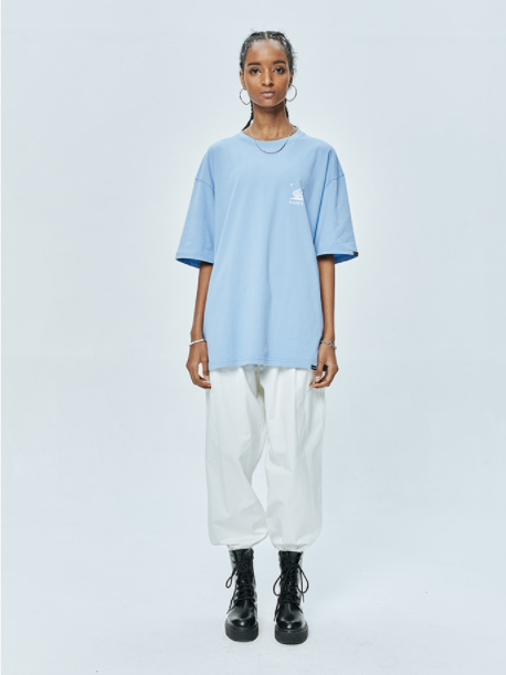 セイントペイン(SAINTPAIN) SP CALIF BEAR LOGO T-SKY BLUE