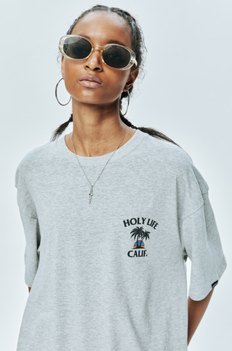 セイントペイン(SAINTPAIN) SP MALIBU BEACH T-MELANGE GRAY