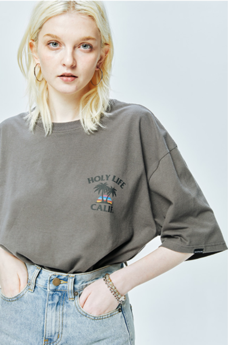 セイントペイン(SAINTPAIN) SP MALIBU BEACH T-CHARCOAL