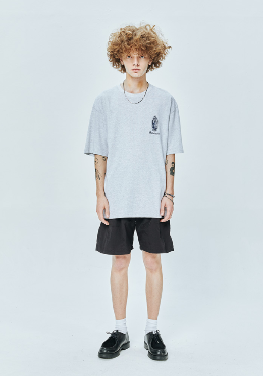 セイントペイン(SAINTPAIN) SP FLAG OF PAISLEY T-ASH MELANGE