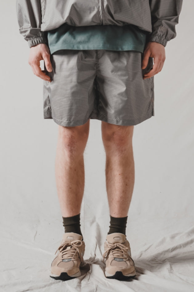 ダブルユーブイプロジェクト(WV PROJECT) Picnic Light Shorts CheckBrown KMSP7476