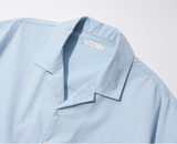 ティーダブリューエヌ(TWN) Summer Cotton Short-sleeved Shirt Light Blue SHSS3366