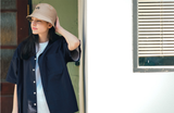 ティーダブリューエヌ(TWN) Summer Cotton Short-sleeved Shirt Navy SHSS3366