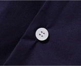 ティーダブリューエヌ(TWN) Summer Cotton Short-sleeved Shirt Navy SHSS3366
