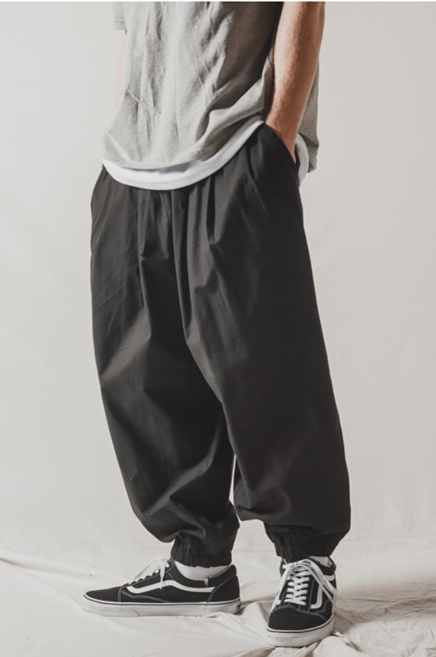 ダブルユーブイプロジェクト(WV PROJECT) Rocky Banding Cool Balloon Pants Black CJLP7492