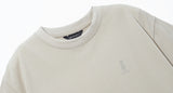 ダブルユーブイプロジェクト(WV PROJECT) Palm tree short-sleeved T-shirt gray beige JIST7503