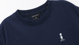 ダブルユーブイプロジェクト(WV PROJECT) Palm tree short-sleeved T-shirt Navy JIST7503