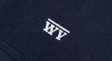 ダブルユーブイプロジェクト(WV PROJECT) Palm tree short-sleeved T-shirt Navy JIST7503