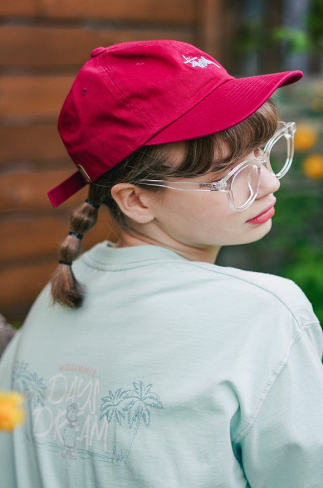 ダブルユーブイプロジェクト(WV PROJECT) Palm tree short-sleeved T-shirt Mint JIST7503