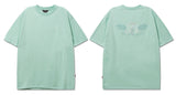 ダブルユーブイプロジェクト(WV PROJECT) Palm tree short-sleeved T-shirt Mint JIST7503
