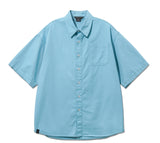 ダブルユーブイプロジェクト(WV PROJECT) City Summer Short-sleeved Shirt Blue KMSS7493