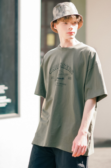 ティーダブリューエヌ(TWN) Universal Short-Sleeved Khaki LMST3373