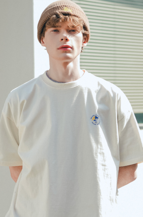 ティーダブリューエヌ(TWN) Noble T-shirt Short-Sleeved Ivory SHST3375