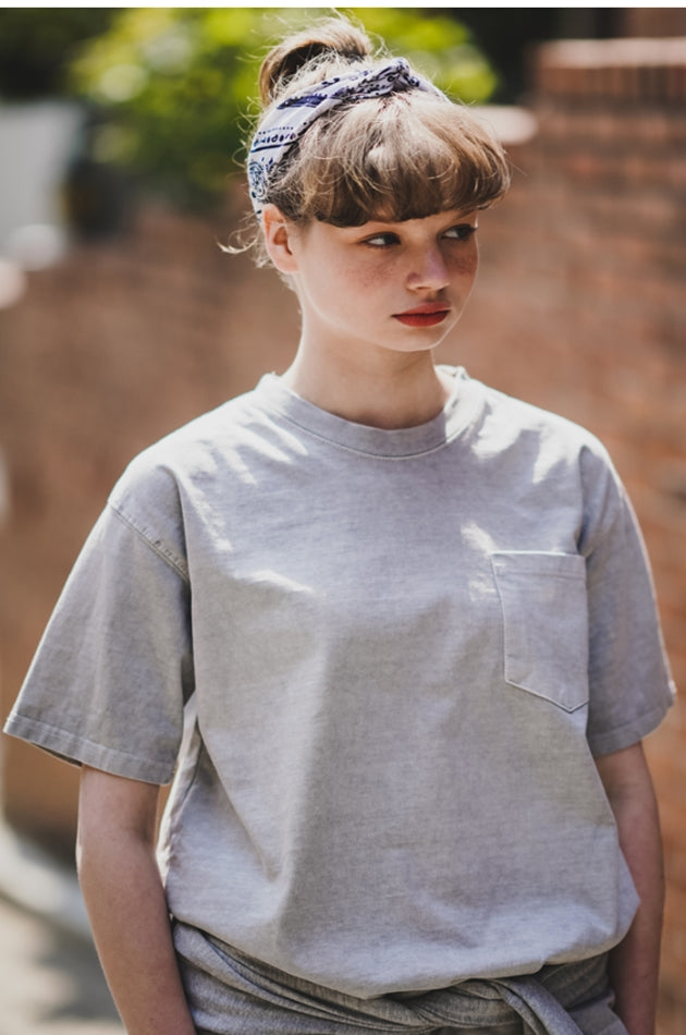 ダブルユーブイプロジェクト(WV PROJECT) Penta Pocket Pigment Short Sleeve T-Shirt Grey MJST7502