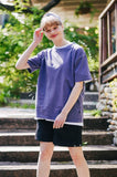 ダブルユーブイプロジェクト(WV PROJECT) Town Pigment short-sleeved shirt NavyPurple JIST7505