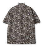 KND(ケイエンド) COMPLEX BYZANTINE PAISLEY 1/2 SHIRT BROWN