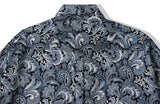 KND(ケイエンド) COMPLEX BYZANTINE PAISLEY 1/2 SHIRT NAVY