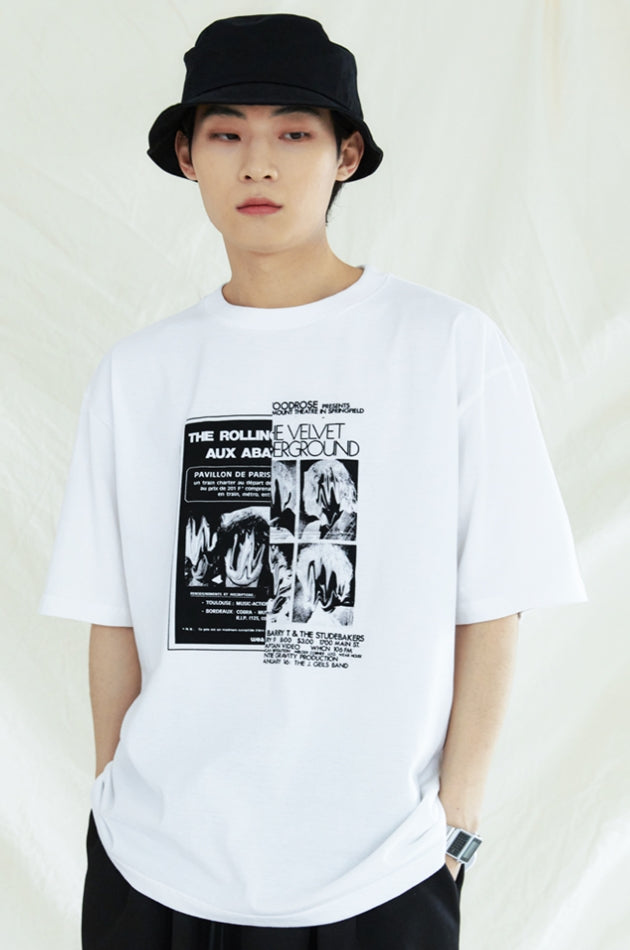 KND(ケイエンド) YUNCHIVES GRAPHIC T-SHIRTS WHITE